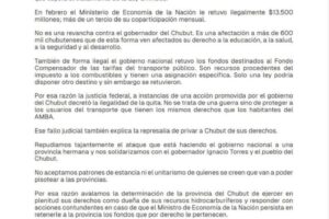 Provincias Unidas del Sur – Gobernadores patagónicos se plantaron ante Nación por recorte de fondos