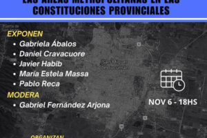 Jornada sobre Áreas Metropolitanas y Constituciones provinciales