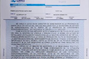 El gobernador Claudio Vidal exige a YPF una reparación histórica energética para Santa Cruz