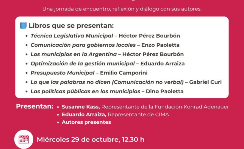 “Buenas Prácticas Municipales”, una serie de libros fundamentales para fortalecer la gestión local.