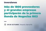 Más de 1.800 proveedores participarán de la primera Ronda de Negocios RIGI