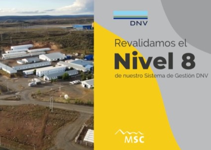 Minera Santa Cruz revalidó el nivel 8 de DNV en gestión de riesgos
